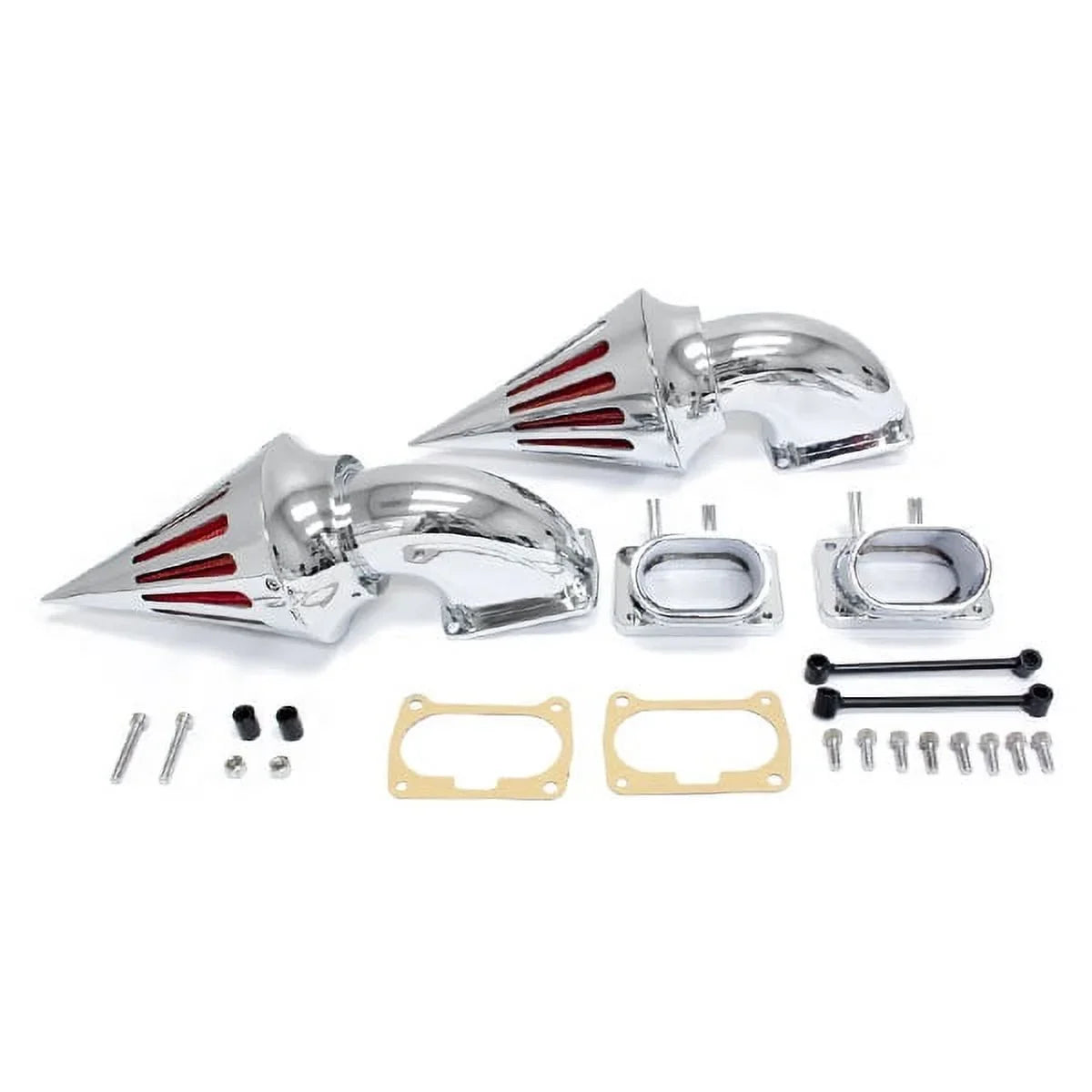 2007 Chrome Boulevard M109 Intake Suzuki Dual Cleaner Filter - with Plus Air Compatible Krator Spike