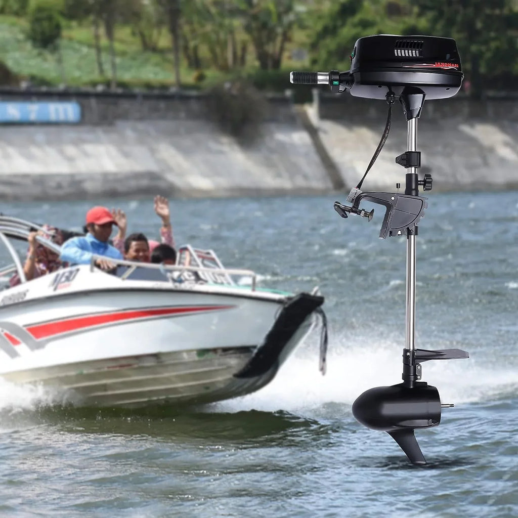 Jet Propeller Engine Boats Brushless Electric Small Boats Engine Pump Trolling Fishing 2200W 10HP Inflatable Vehicles 60V Fishing Motor Boat Aluminum for Miumaeov liquid Outboard Canoes