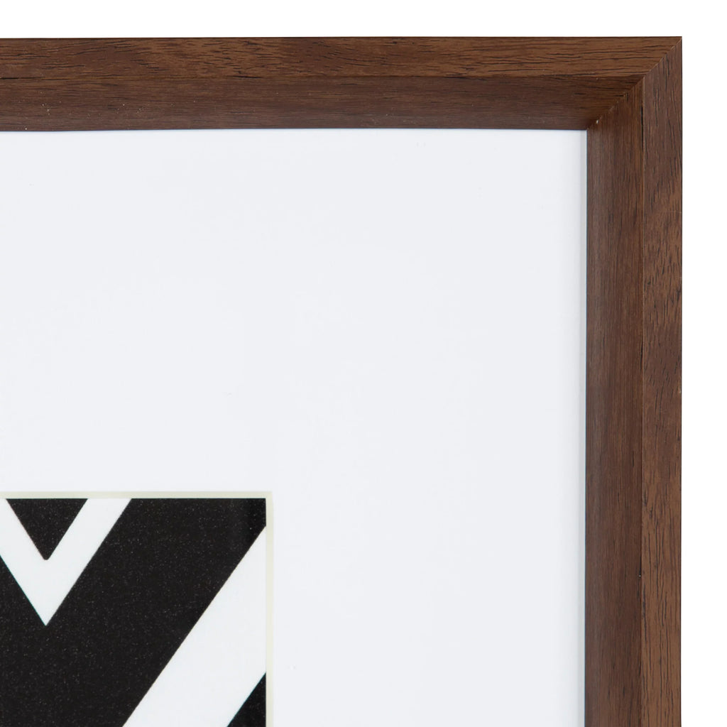 Display Brown, Walnut Art Set Framed Laurel of Modern Wall for Abstract Mid-Century and Decor Calder Prints, Kate 6,
