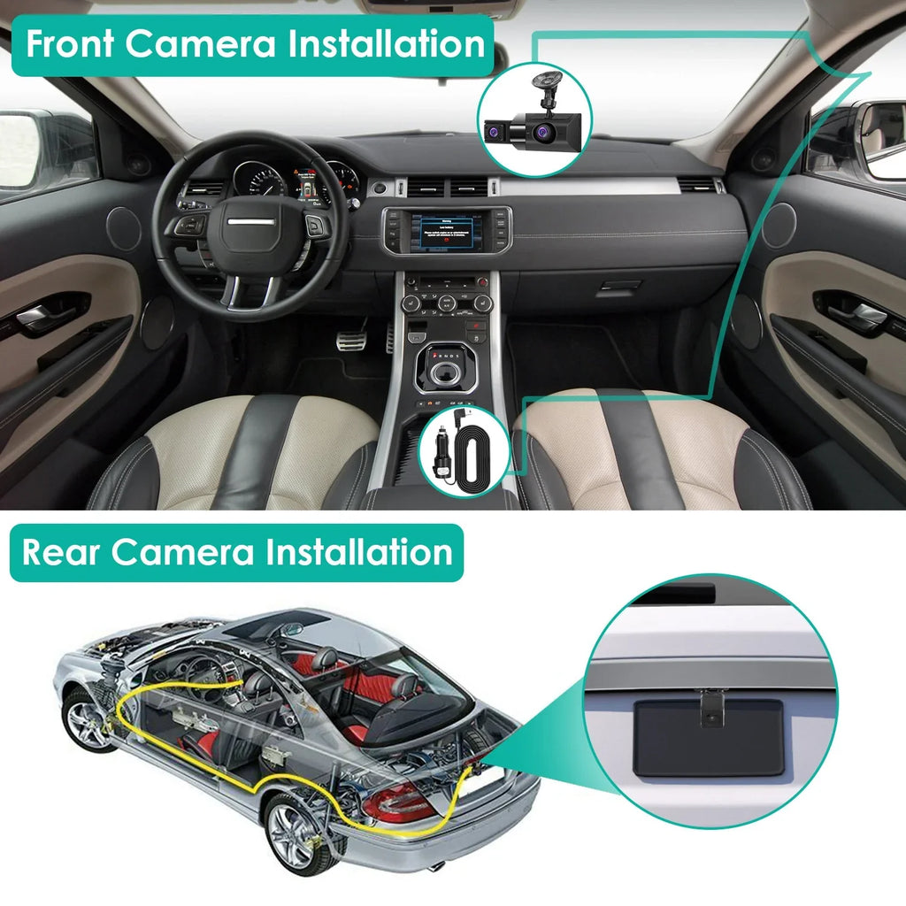 Full HD 2K G-Sensor Parking Recording Night iMounTEK with GPS Monitor Loop Dash Vision DVR Car 140° Recorder Dashcam Video Car Cam Angle