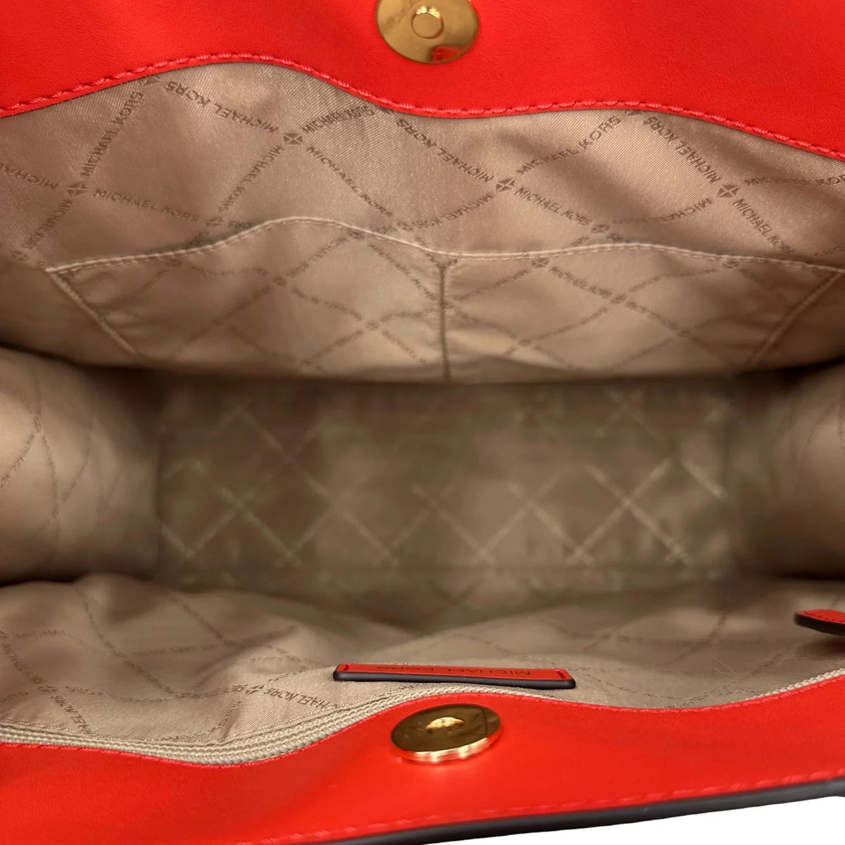 Kors Logo Large Tote Spiced - Michael Coral Maple