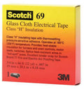 66 Cloth In 69, White| Roll Glass Ft, 1/2 Electrical Tapes Scotch 1 X