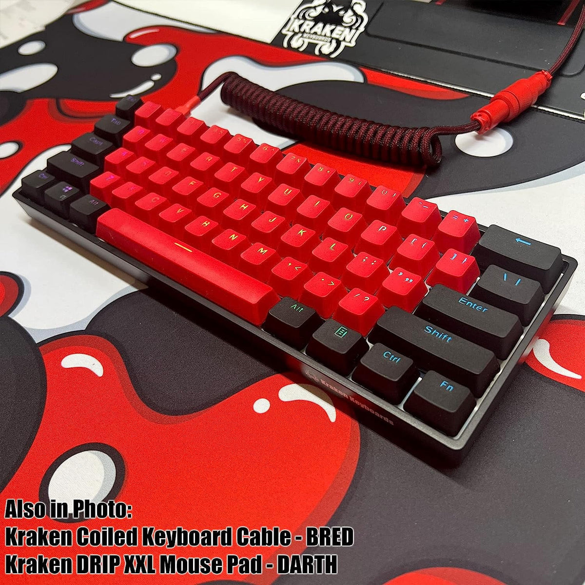 (Silver Pro Keyboard RGB Keyboard Switches) 60 60% Edition Kraken Speed Gaming Mechanical BRED -