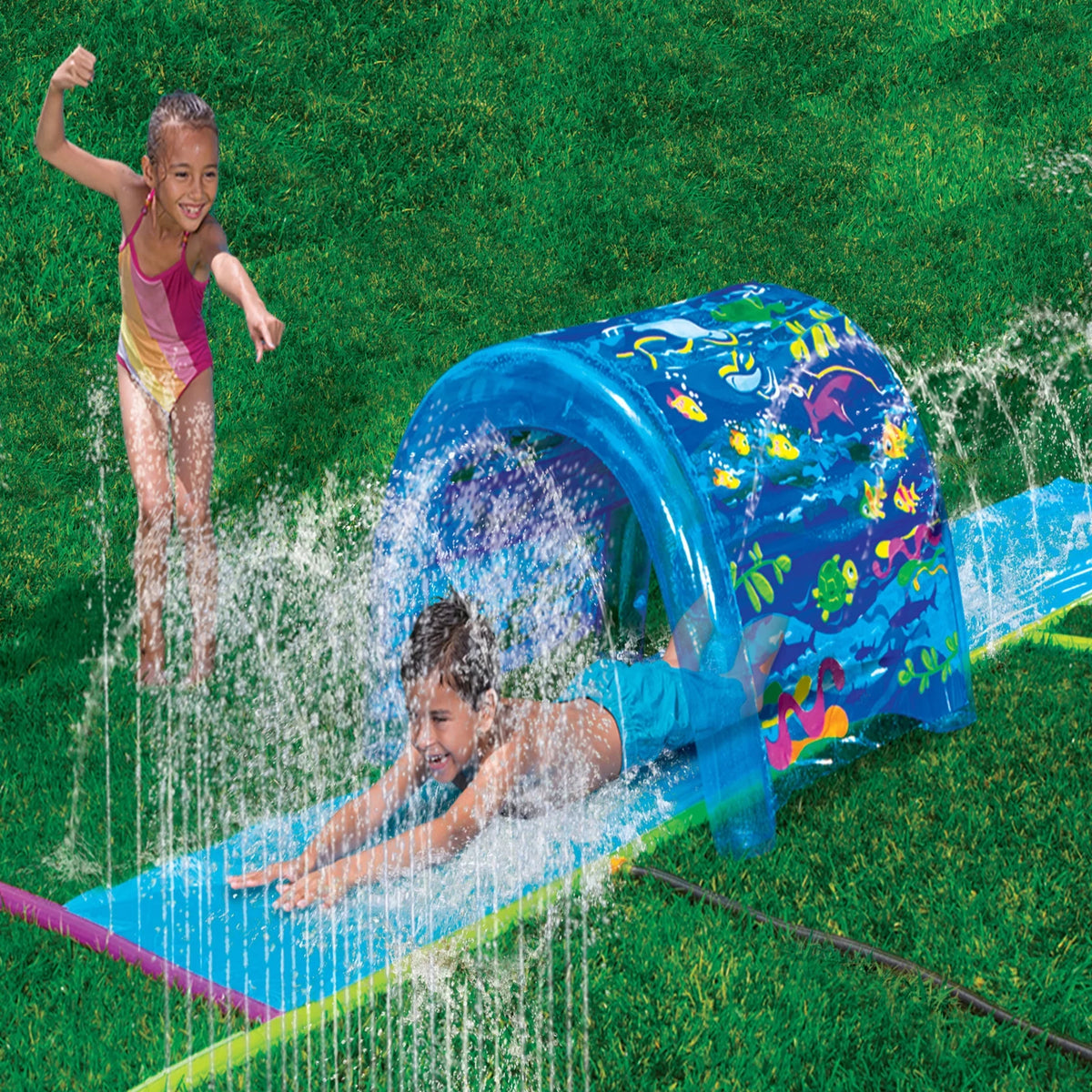 Activities Park 'N Refreshing - Sprinkler 6 Slide Splash Banzai Sprinkler