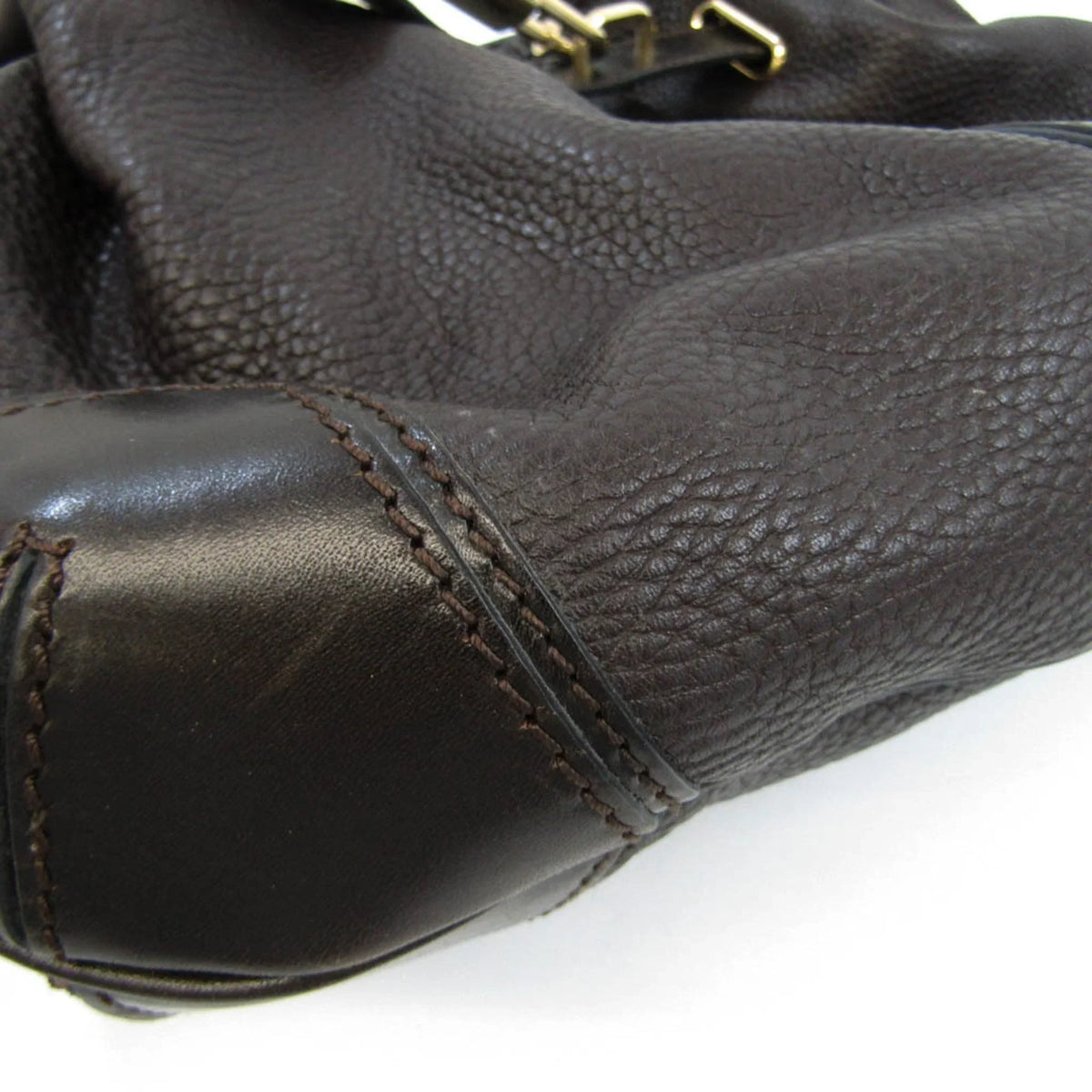 Brown Dark (Good) Bag Women's Burberry Leather Handbag,Shoulder Pre-Owned 3801199