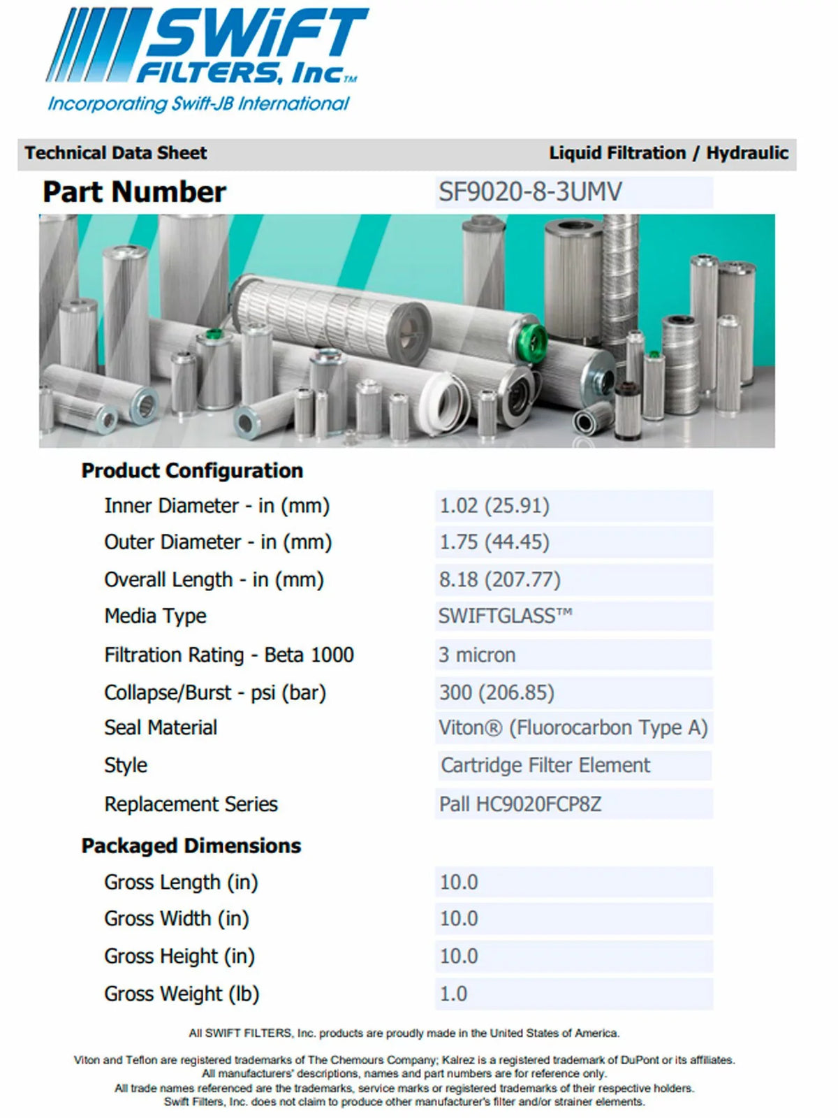 Cartridge KOGYO P-F-TM-3-3C Interchange Microglass TAISEI Filter Construction Direct Element for 3 Micron