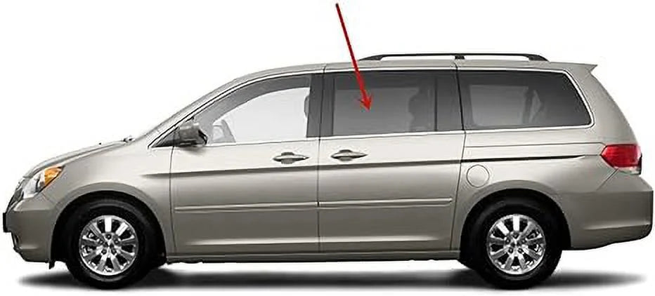 Glass Models Side with Odyssey Left 2005-2010 Mini Honda Door Van Door Sliding Driver Compatible Rear Cargo Window