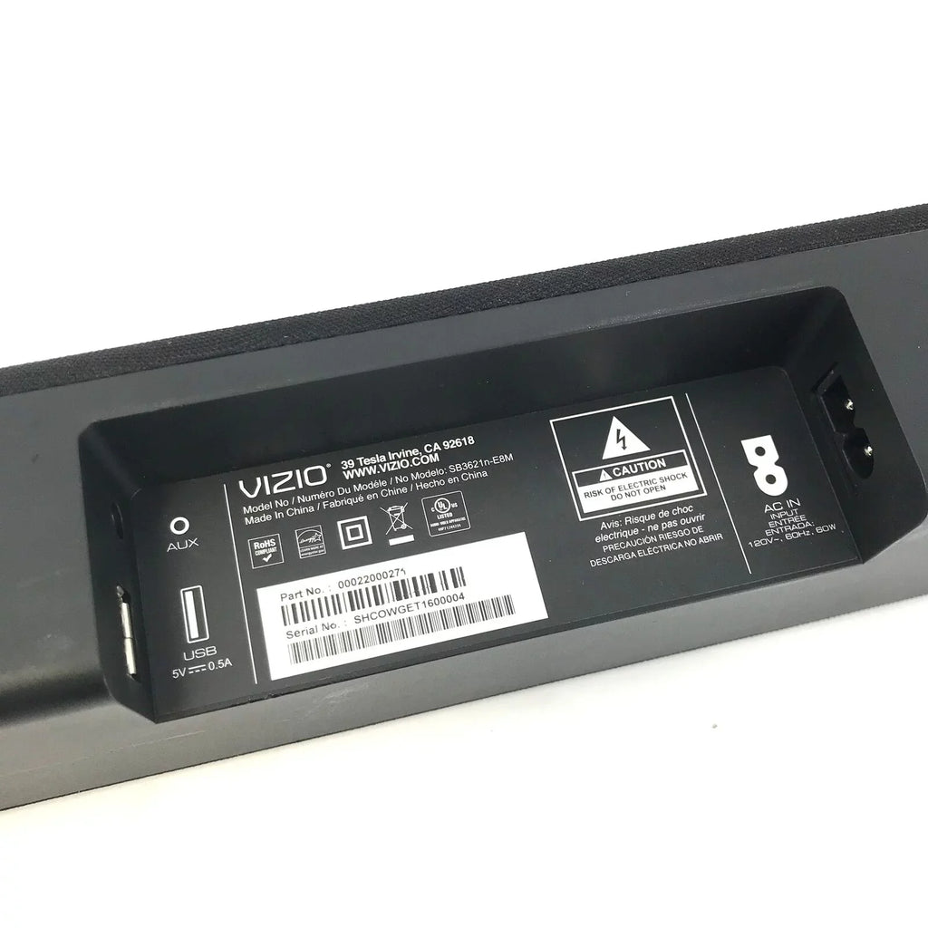 Vizio -Black 36" Channel Replacement SB3621N-E8M 2.1 Soundbar Used