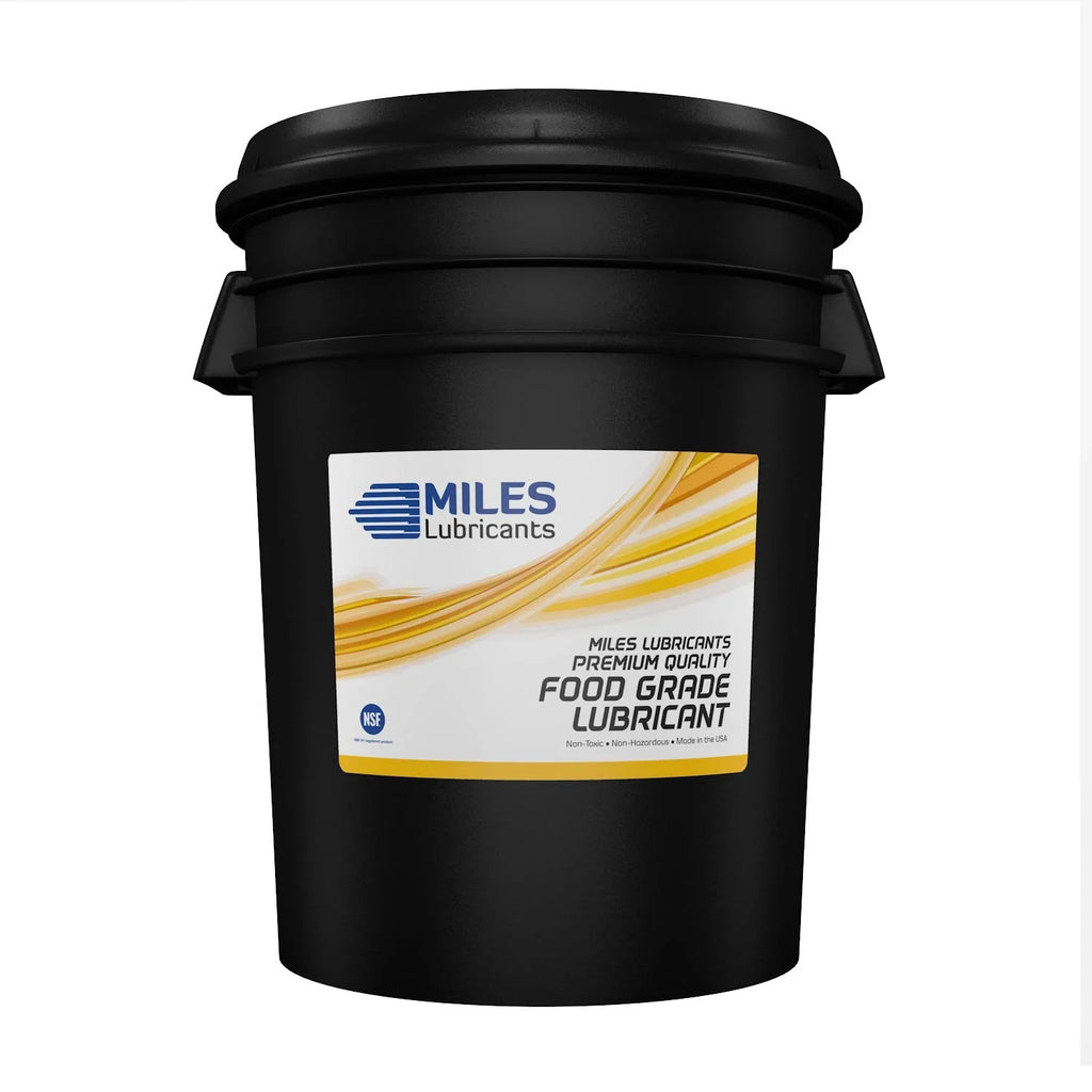 ISO 5 Gallon Synthetic Pail Miles Clean Rotary Fg 46 Compressor Food Grade Fluid Comtech