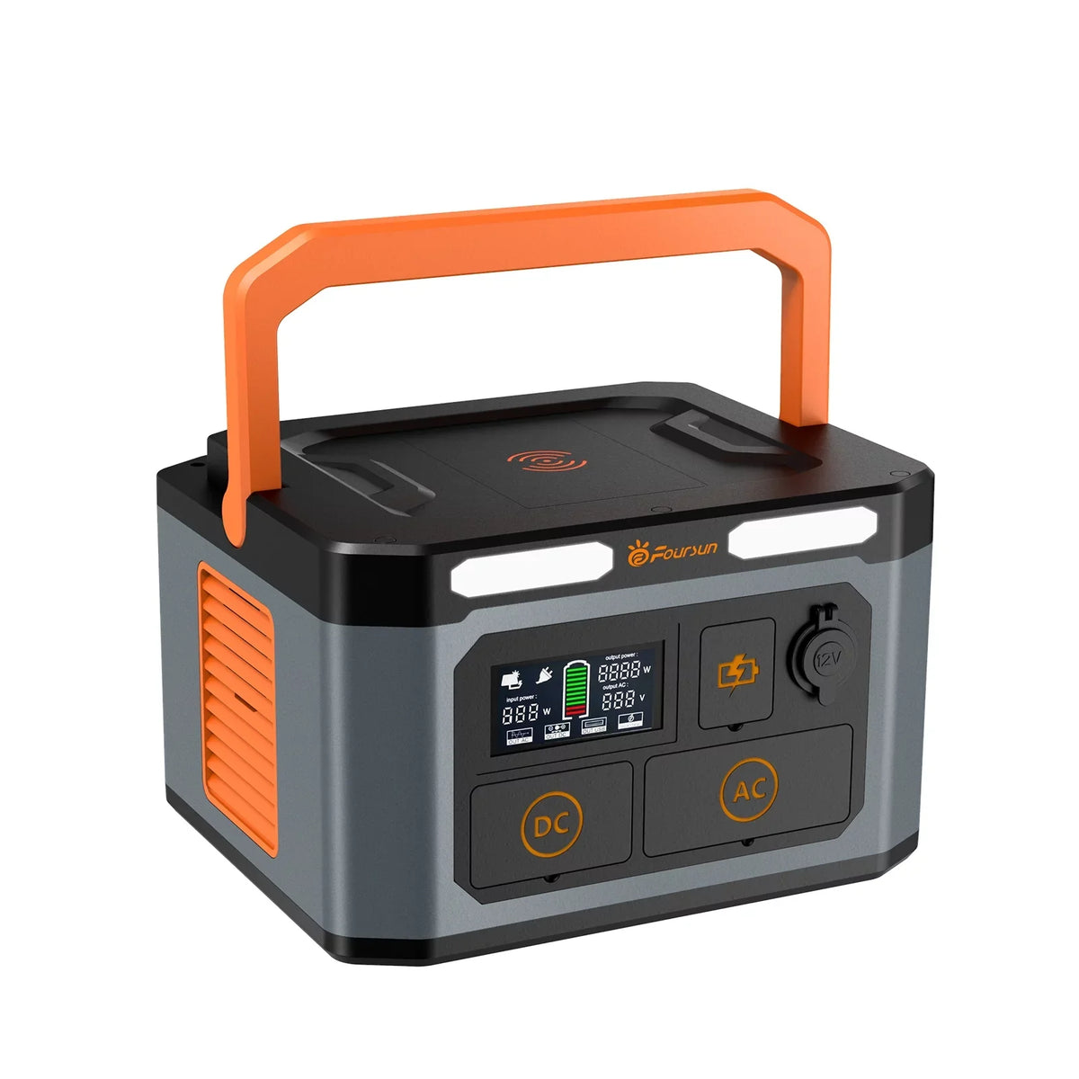 Anself, Generator for Wireless 1500W Solar 1598.4Wh, Backup, Emergency, Portable Home Power by Station Foursun charge