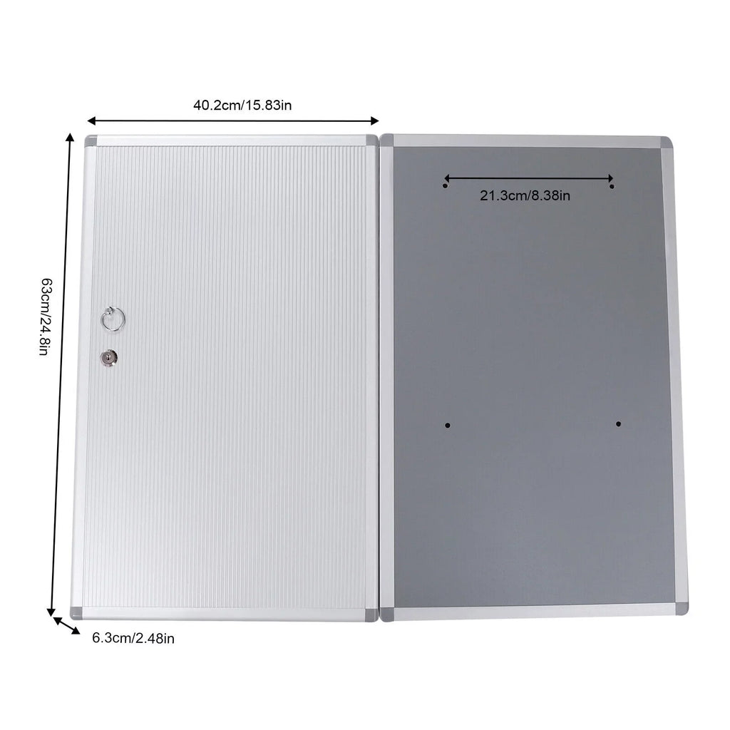 Safe 96 Key Storage Cabinet Box Organizer Silver Key Mount Box Lock Cabinet Wall