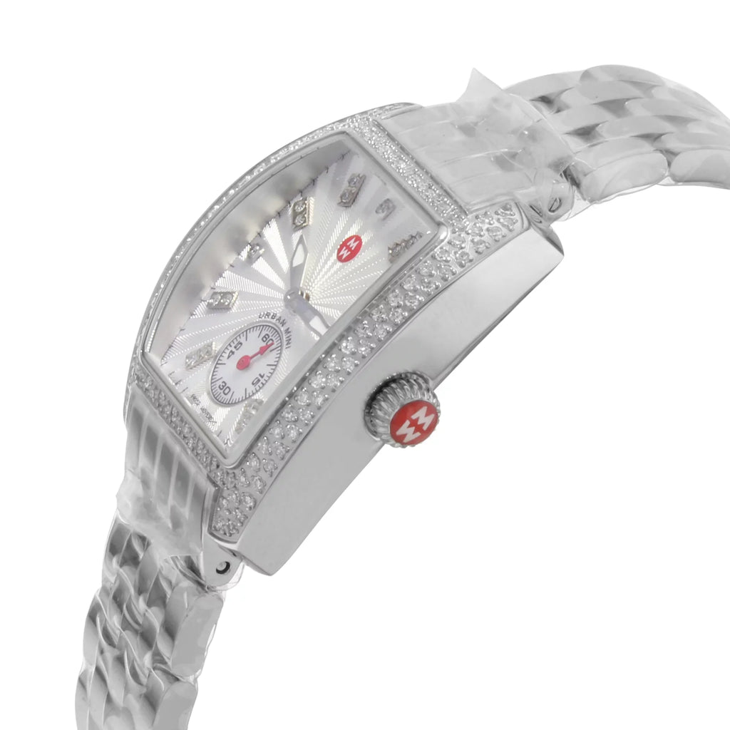 Mini Michele Diamond Ladies Watch Silver Dial Urban MWW02A000508