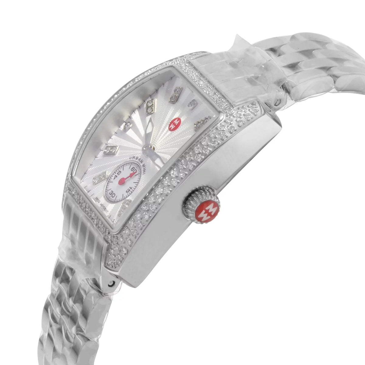 Mini Michele Diamond Ladies Watch Silver Dial Urban MWW02A000508