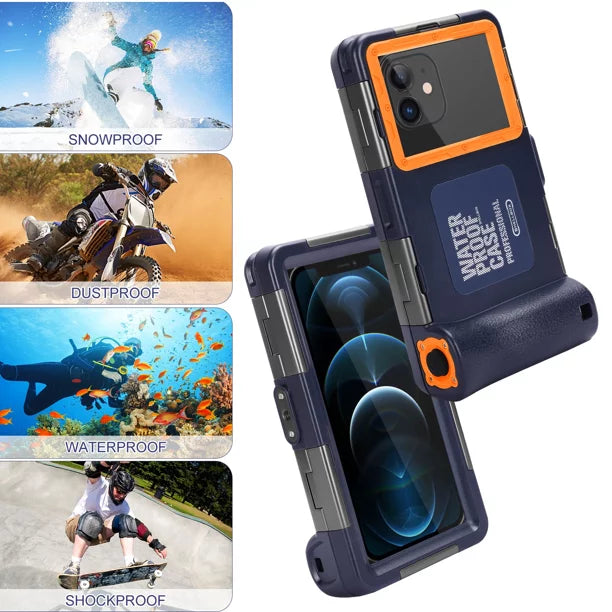 Case Surfing Professional 6.9 UrbanX [15m/50ft] Underwater And Inch for Up Housing Protective Phones Tecno LCD 17 Snorkeling Waterproof all Camon to Photo with Swimming Video Lanyard Diving