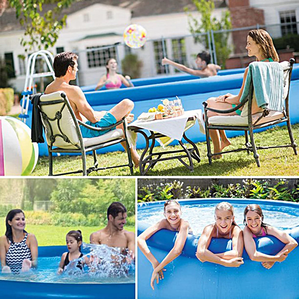 12ft Ground Swimming Included Pump 30in Inflatable X Above Pool