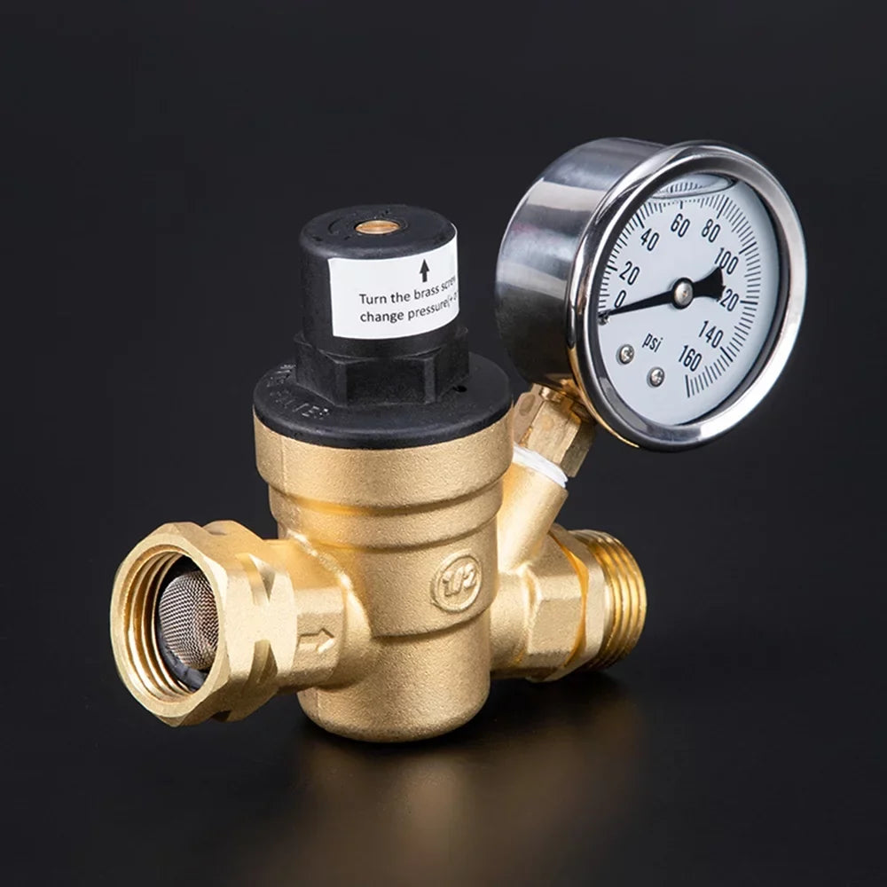 System with for Valve Brass Screened Filter Pressure Ideal Inlet Yabuy Plumbing Durable Regulator liquid RV