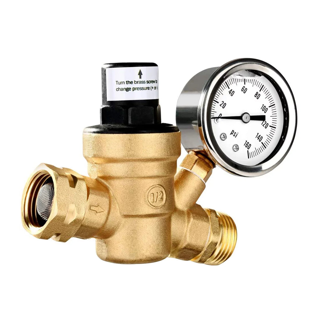 System with for Valve Brass Screened Filter Pressure Ideal Inlet Yabuy Plumbing Durable Regulator liquid RV