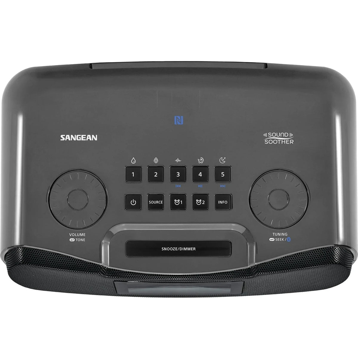 Rcr22 Sangean Display Lcd Clock Radio Atomic With Am/Fm