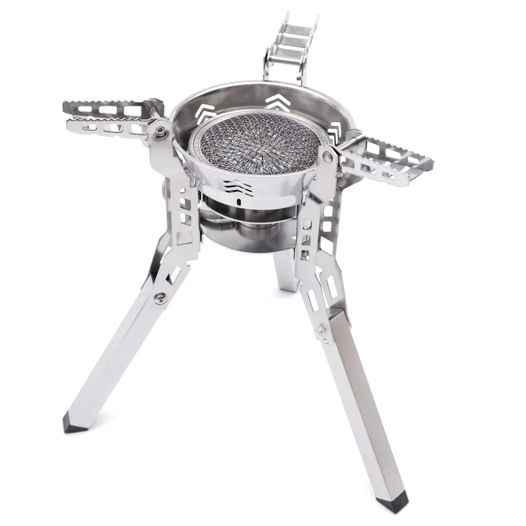 for Hiking Piezo Stove Ignition exterior Small with Camping Barbecue Portable Travel Backpack Burner Stoves Cooking Miumaeov Camping