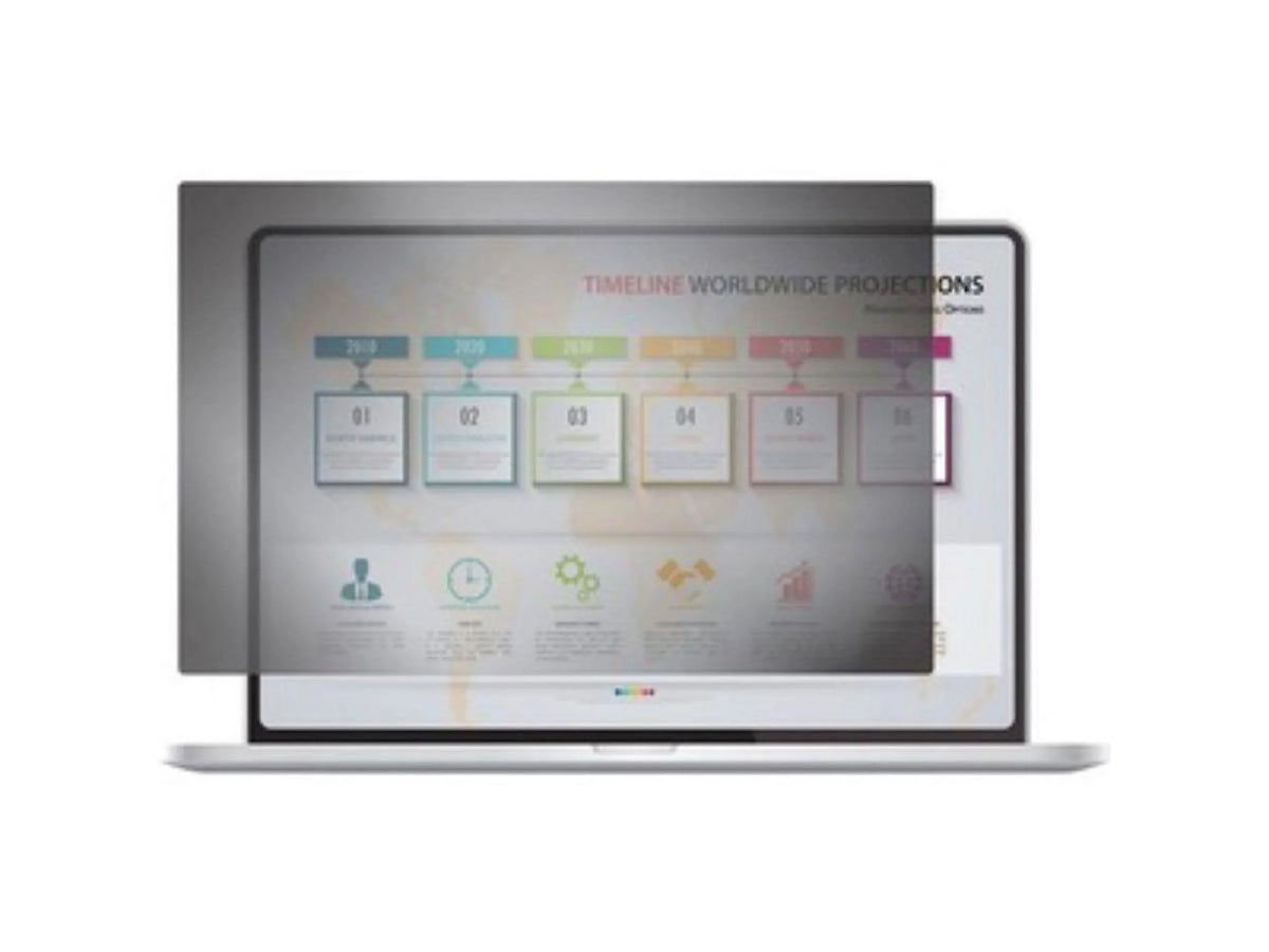 Black Widescreen Privacy Rocstor 14" PrivacyView PV0016-B1 for Filter Laptop,