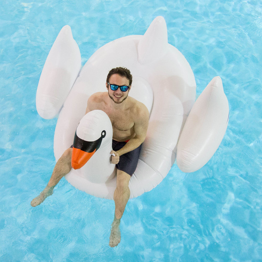 3-Pack 3 | Swimline Giant 75-Inch Inflatable Floats Ride-On x 90621 Swan