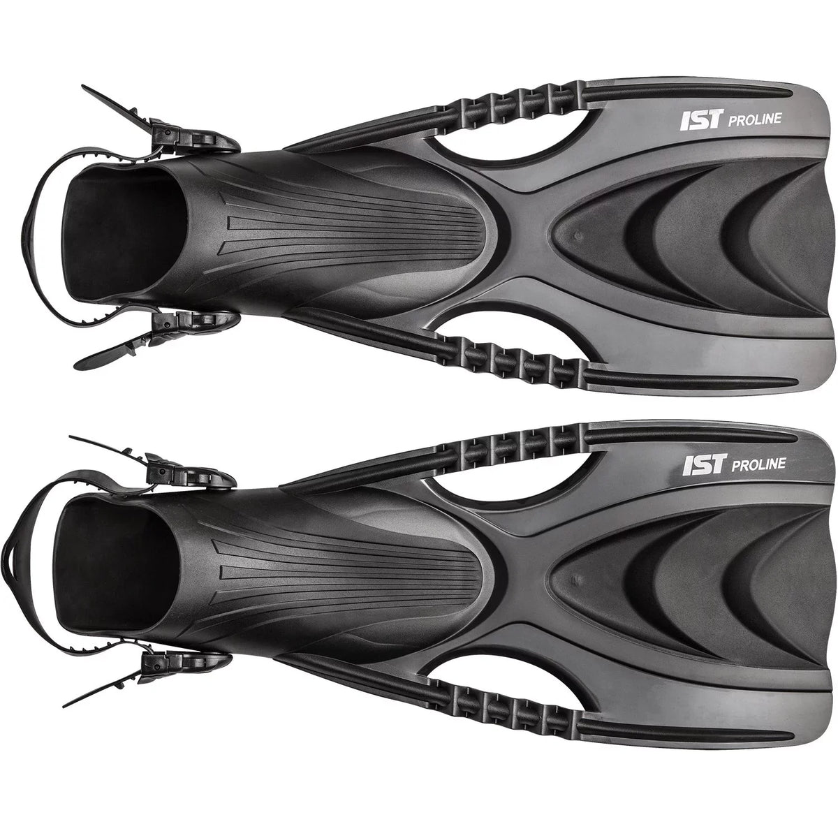 CF30 Open Speedy IST Snorkeling Fins Heel (Black, S/M)
