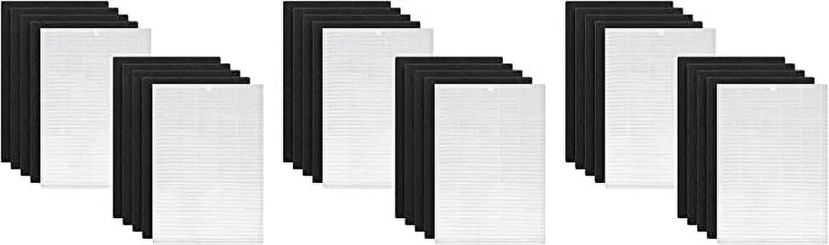 Replacement 6 Nispira with HEPA Air Sets Compatible Airmega AP-1216L, Filter Purifier AP-1216-FP Carbon Coway True