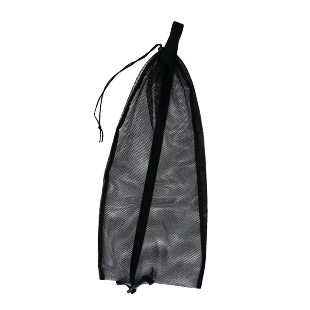5xDrawstring Shoulder Strap Scuba Snorkel Black Diving for Bag Equipment Mesh