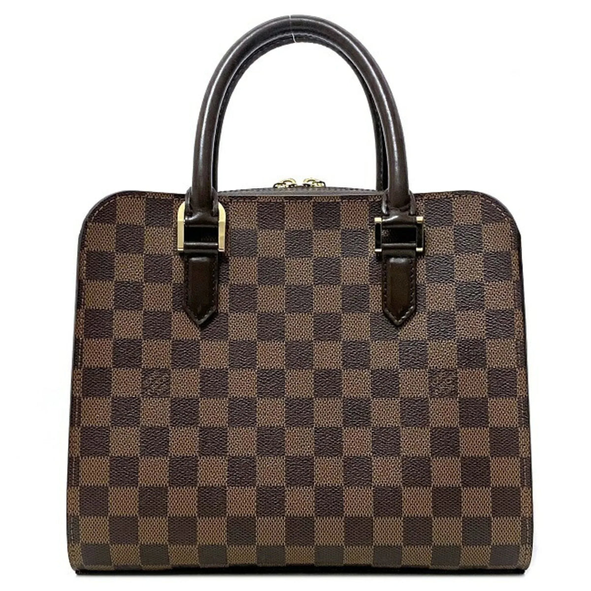 (Good) Square Triana Pre-Owned Ebene Type N51155 Damier Handbag Ladies Brown