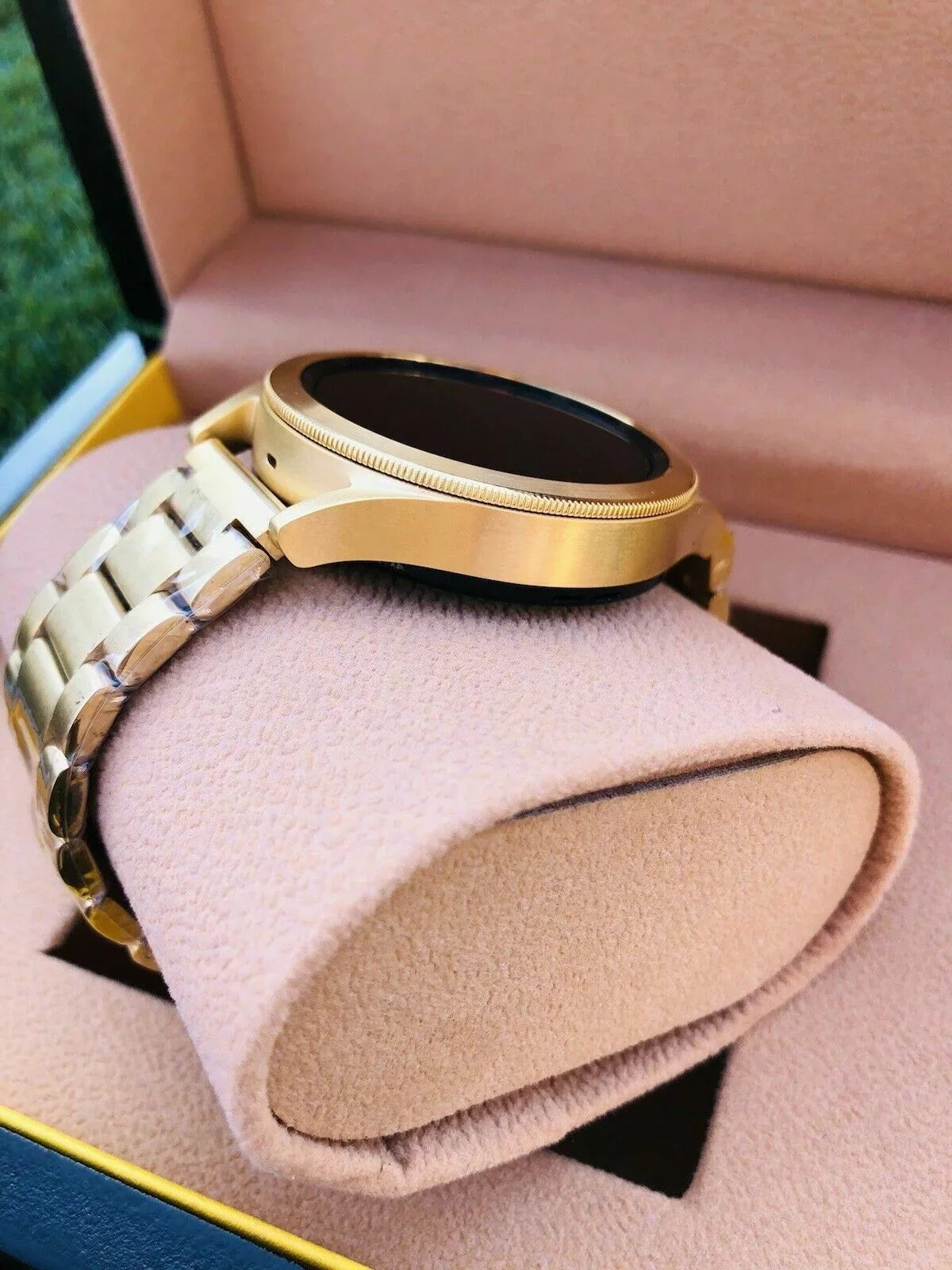Gold Galaxy 24k Gray 4 Gold LTE 46mm Bezel Custom Watch Gold Band Plated