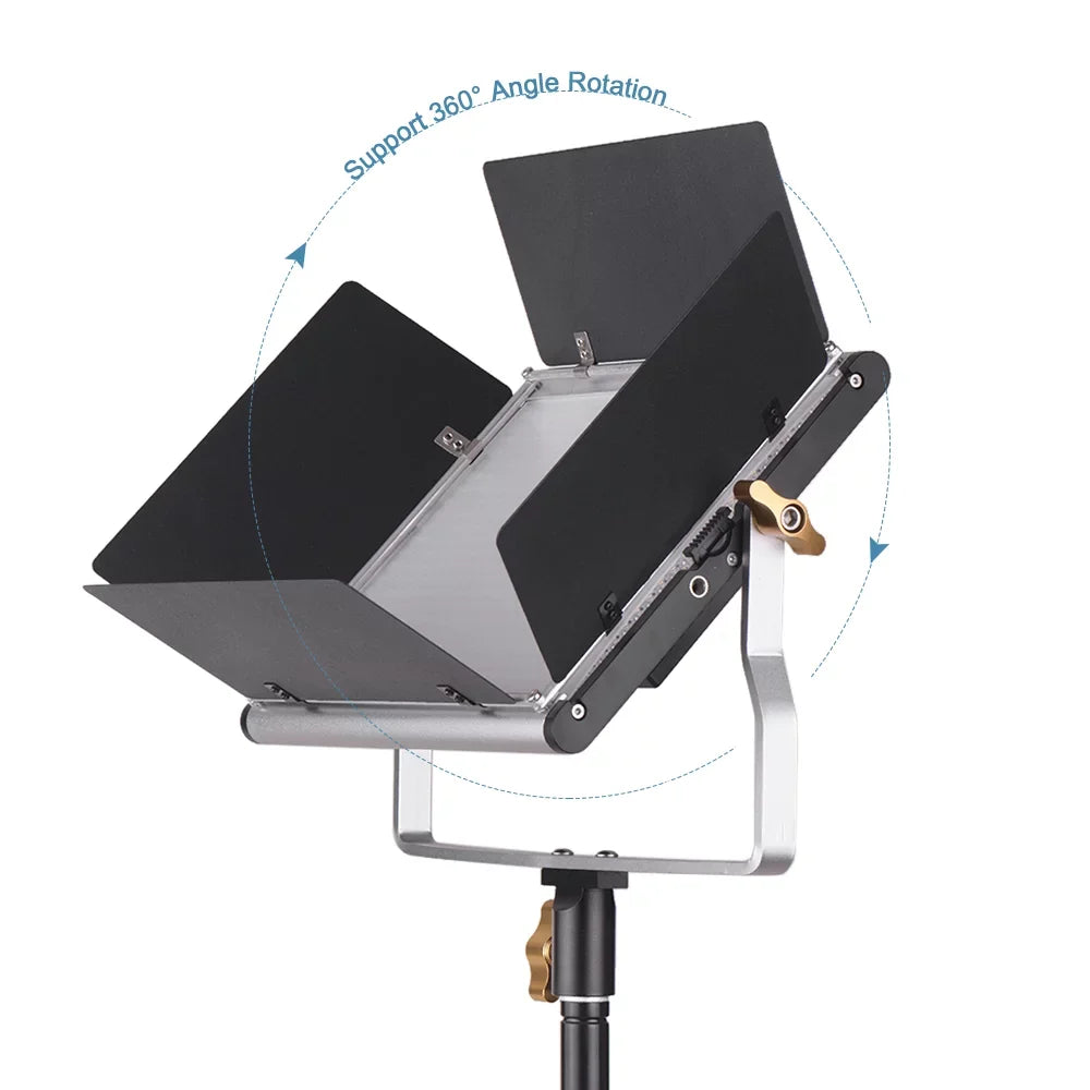 Bi-Color L-ED Kit Andoer-2 U 3200-5600K Dimmable 85+ Lamp,U Studio 660 Video Bi-Color Professional L-ED Kit Barndoor Panel Barndoor Studio Video 660 Kit Panel 3200-5600K Video CRI Photography CRI