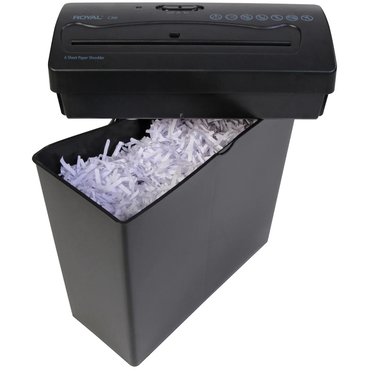 CX6 Paper Royal Crosscut Shredder 6-Sheet
