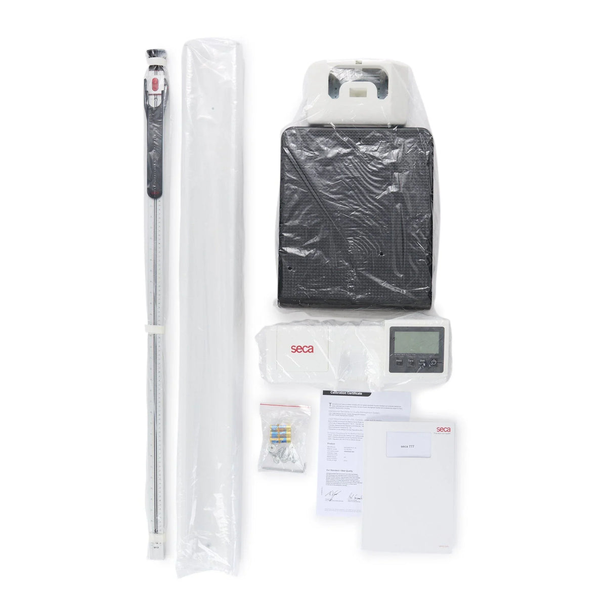 Operated Capacity Column kg White Height 777 seca Scale 550 Battery with / (EA/1) Display 250 lbs. Rod Digital