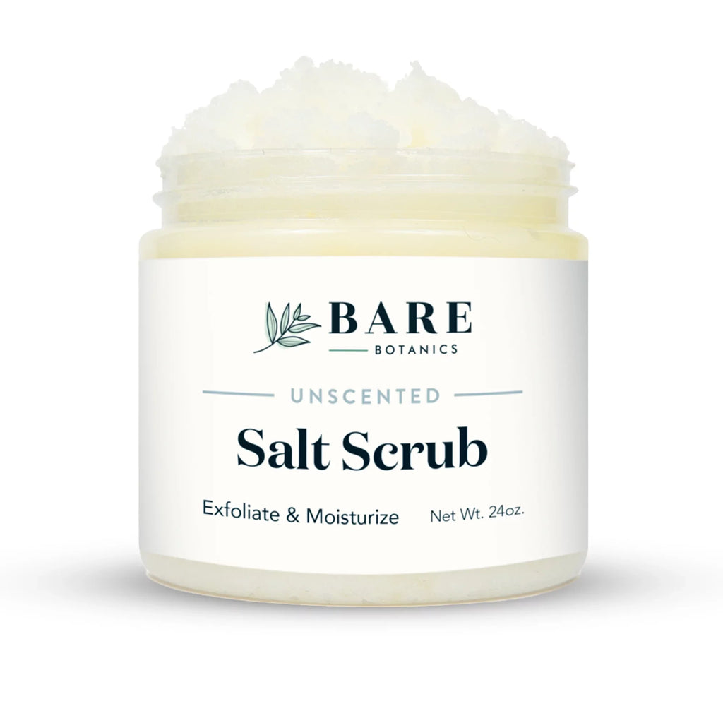 oz Sea Salt Unscented 24 Bare Botanics Body Scrub Scrub