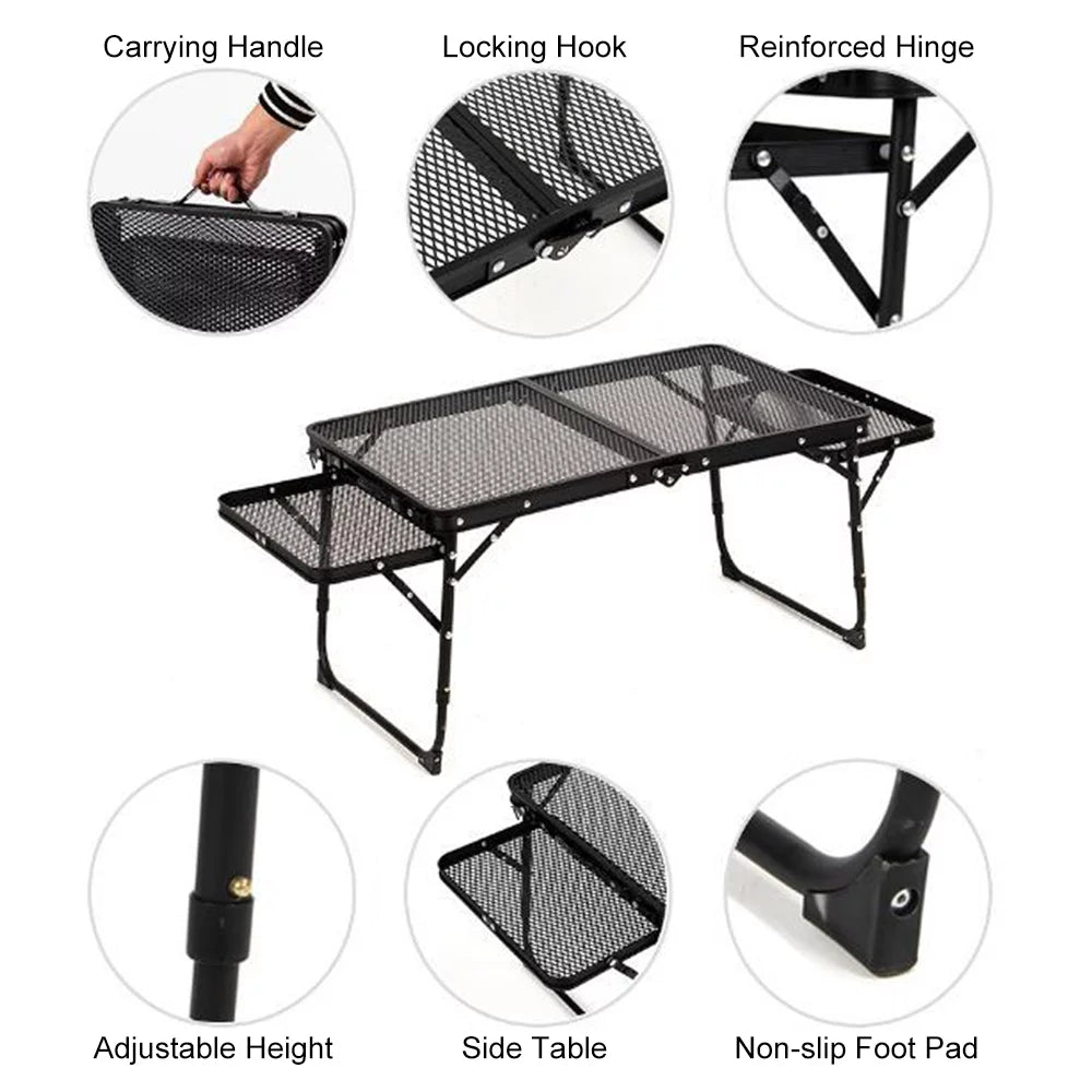 Lightweight Food for Prep Convenient Picnic Table Camping Station Lixada Cooking Folding