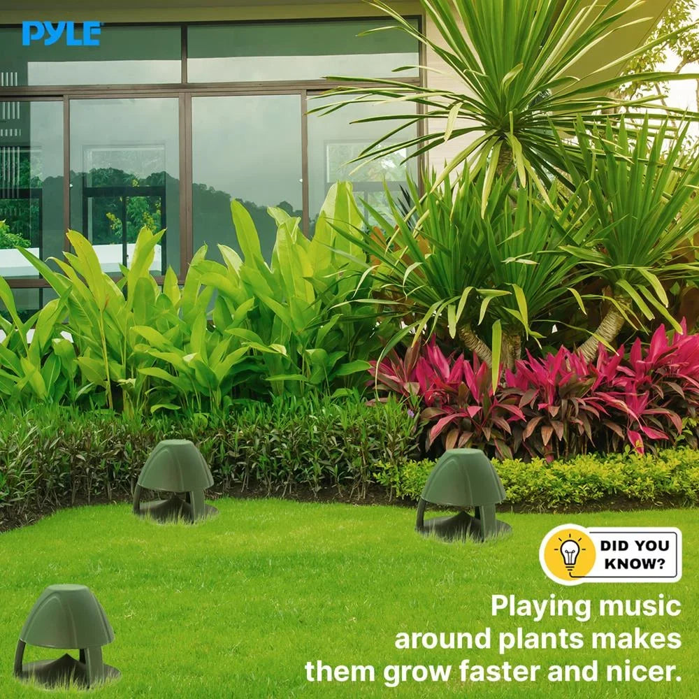 Garden Speaker Passive Waterproof exterior Green Passive 6.5 Inch (Green) Olive speaker Pyle