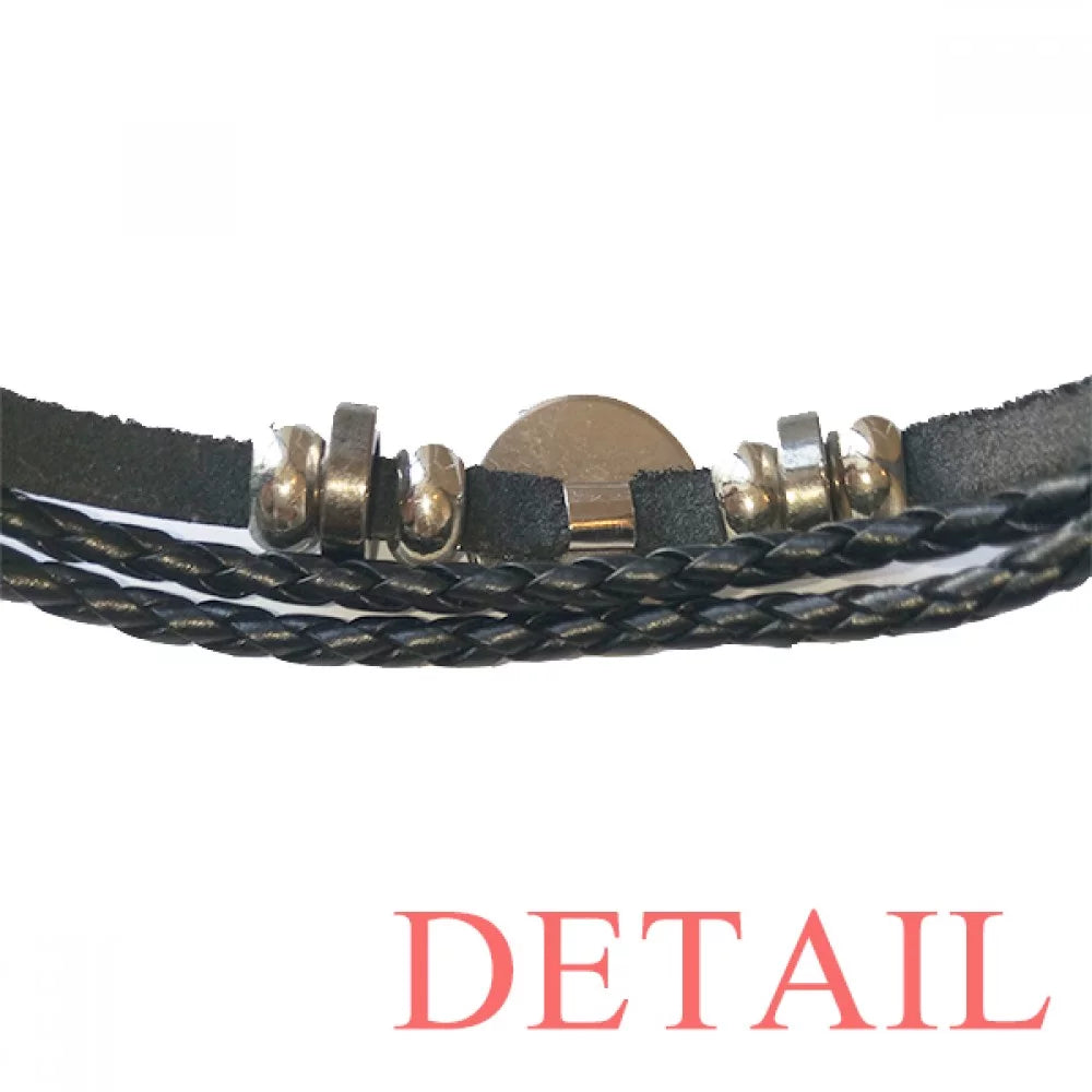 Pattern Rope Corn Plug Leather Cable Cable Wristband Bracelet Woven Charging Braided