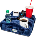 (Navy) spills. close TV BEST more! Deluxe Use on your cup Seen holder! prevent cave, As man drinks and world's car, Pillow -The bed, anywhere-Couch, Cozy park, Keep Cup floor, RV, beach and it