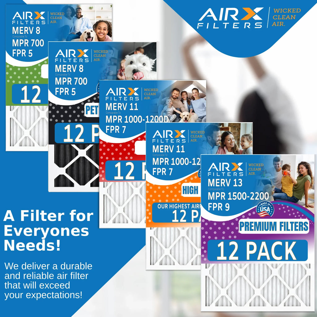 in Filters to AIR. 5 Comparable Filter Made 8 & AIRX 12 FPR USA of Air Rating, 24x30x1 MPR by MERV 700 FILTERS CLEAN Pack Furnace - WICKED