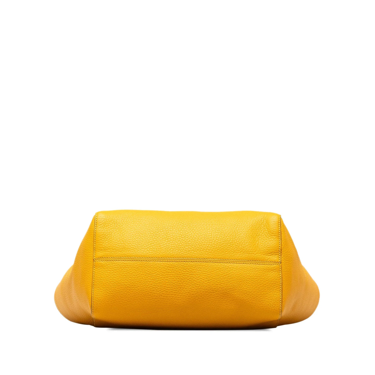 Tote (Good) Swing Medium Authenticated Bag Calf Leather Tote Yellow Unisex Pre-Owned