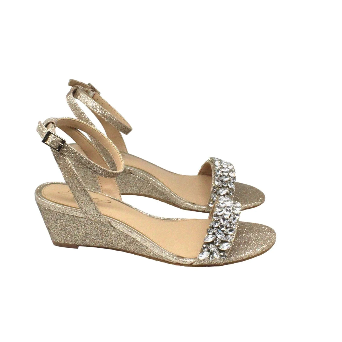 Evening Mischka US) Bellevue Wedge(dimension Badgley 6 Jewel
