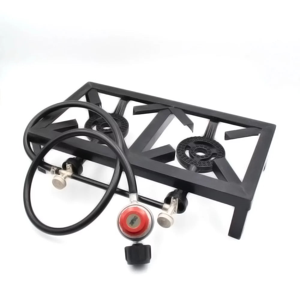 Apexeon Gas Iron ( Cast BBQ Double Camping Standard) Stove for Propane Patio Cooking