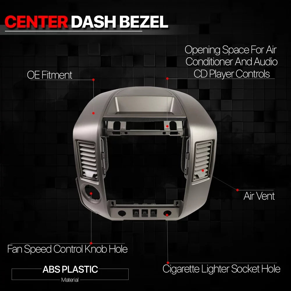 AC Bezel Dash Speaker w/o for Radio Titan/Armada 04-06 Consoles Nissan Center