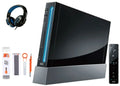 Like Nintendo Bundle + AXTION Console Black New BOLT Cleaning Wii Kit Headset Gaming