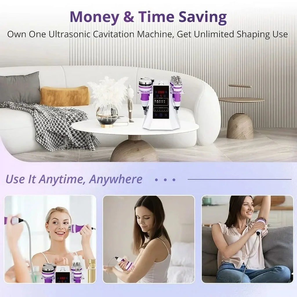 Body Cavitation 2.5 Cold Multipolar Hammer Machine Face Bio Photon Care 5in1 Massager Aristorm Machine, Cavi