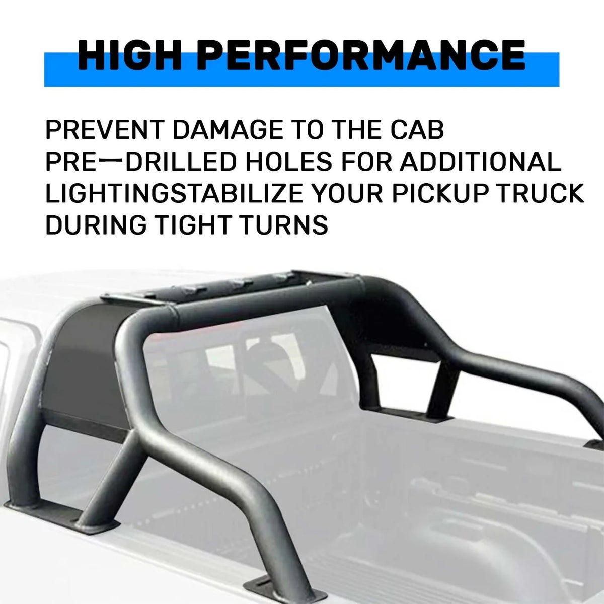 Head Black Roll 04-22 Cargo 1500 07-22 Ram Bar 1500 Tundra F-150 GMC for Dodge 1500 1500 KOJEM Sierra Bed Rack Chevrolet Ram Sport Silverado