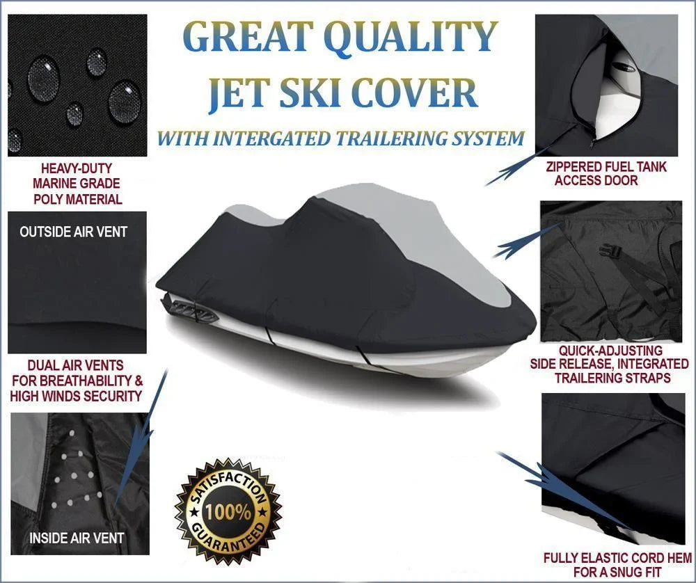 Compatible Sea-Doo for 600D GTX PWC 2009 SUPER 155 JET Doo HEAVY-DUTY Sea SKI 2008 Bombardier Cover