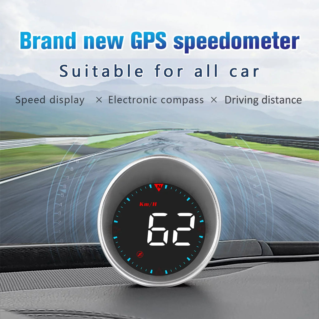 Display and Speedometer Compass Fatigue Mileage, Car Head-up Driving Display Angle, Alarm Overspeed Car Alarm Digital HUD Driving