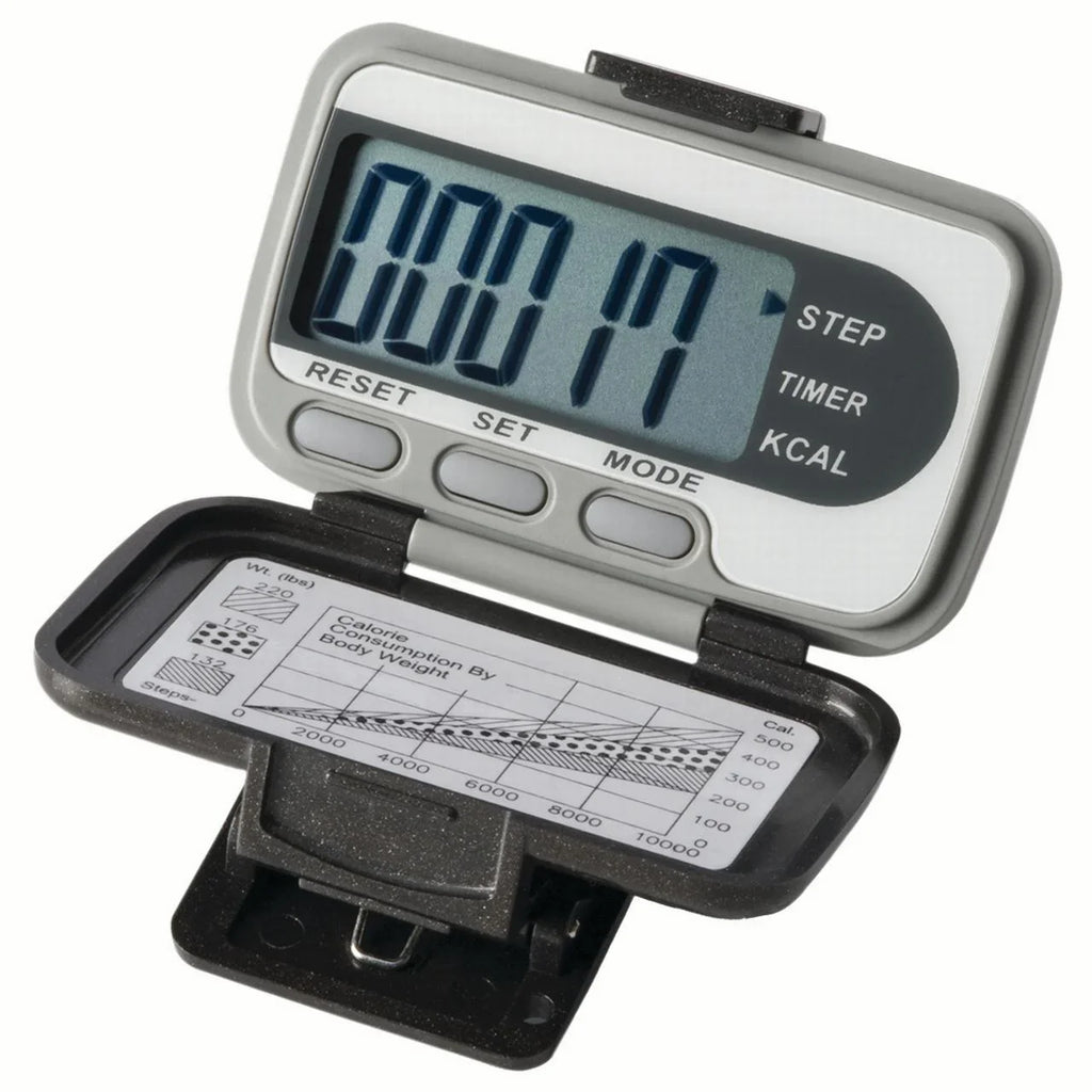 calories, deluxe pedometer time) and distance, Ekho activity (steps,