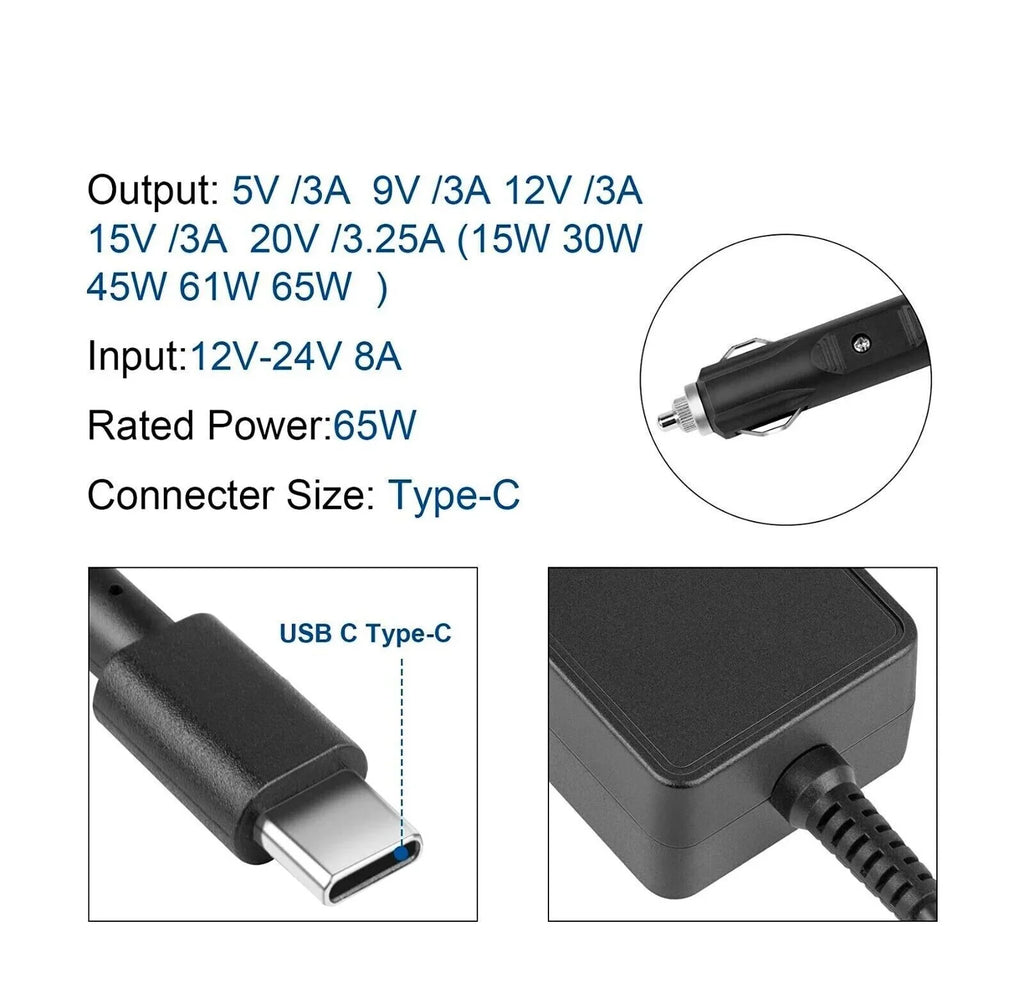 Mobile Car PC POWER USB-C Wolf 14 65W inch G10 HP Charger AMSK for Firefly ZBook Workstation